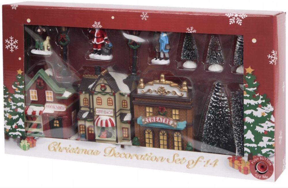 Świąteczna Wioska z Oświetleniem LED