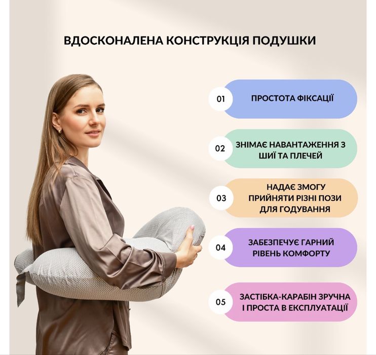 Подушка для годування Sei Design антиалергенна