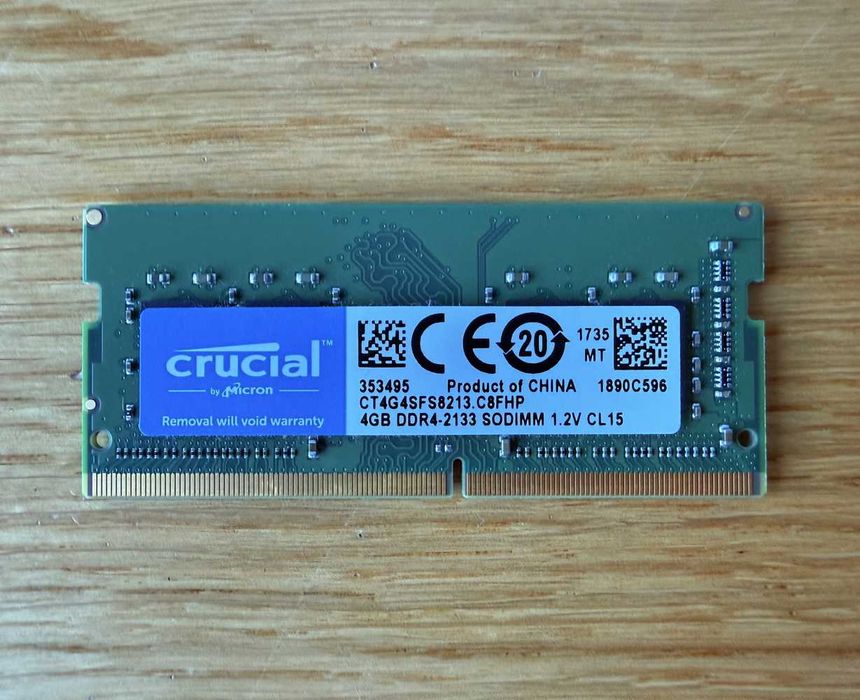 Pamięć RAM Crucial 4GB DDR4-2133 SODIMM CL15 do laptopa