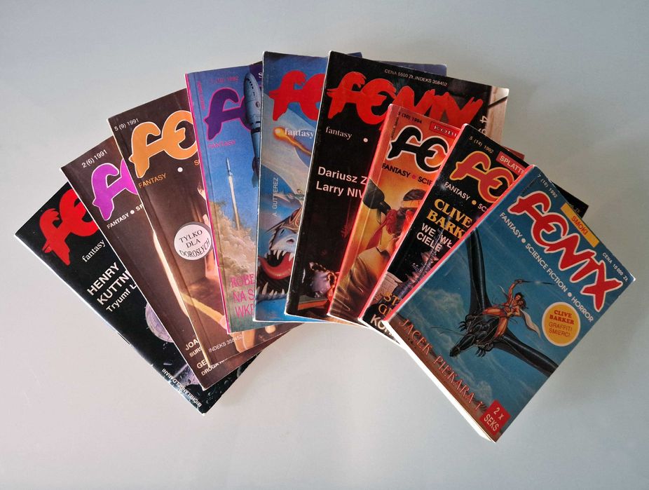 Miesięcznik Fenix (fantasy, science fiction, film / horror) 9 zeszytów