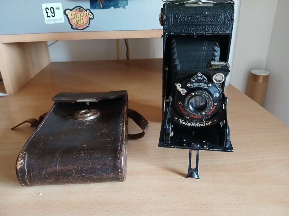 Câmara fotográfica vintage Voigtländer 1930