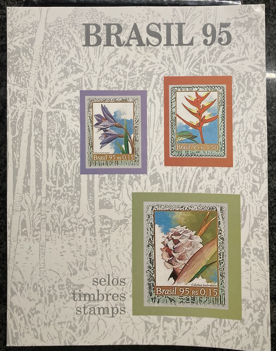 Conjunto completo selos Brasil novos (anos: 90, 91, 92, 93, 94 e 95)