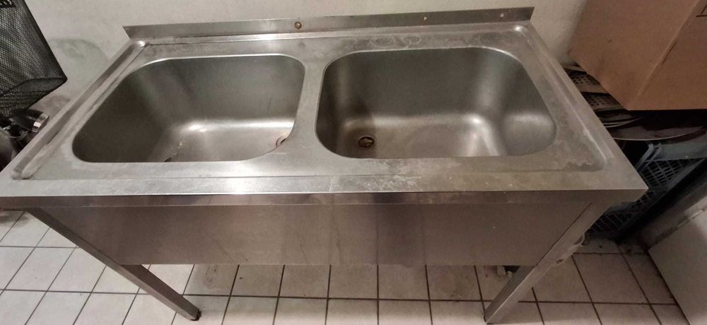 Zlewozmywak gastronomiczny dwukomorowy