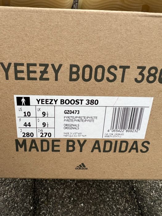 Adidas Yeezy Boost 380 Pyrite buty sneakersy 44