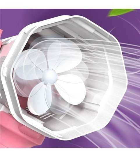 Pistola de Bolhas de Sabão Elétrica com Emissor de Luz - Rosa - Goeik