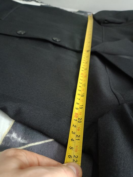 Męski płaszcz / marynarka INTERMARK– czarny, elegancki, klasyczny krój