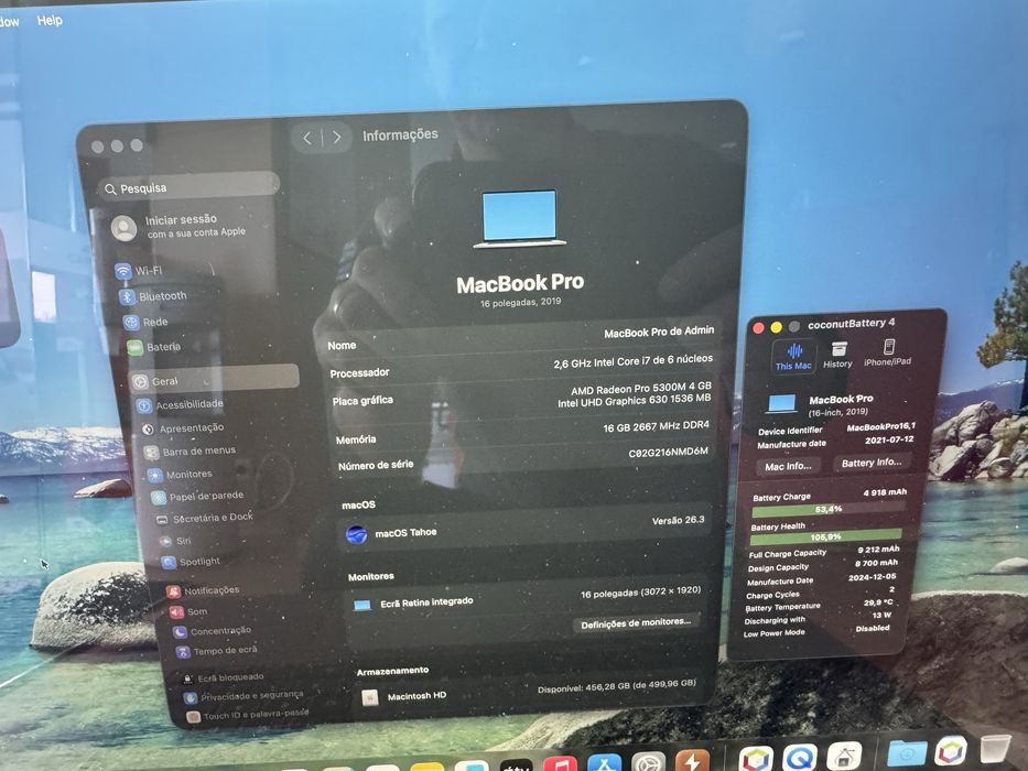 Macbook pro A2141 I7 ( 16gb/512gb)