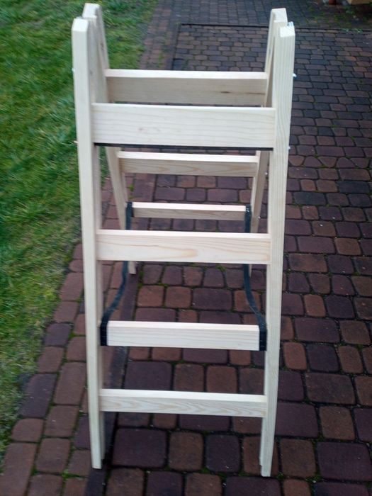 Деревянная двохстороння стремянка-ходуля,ходулі малярні для рештування