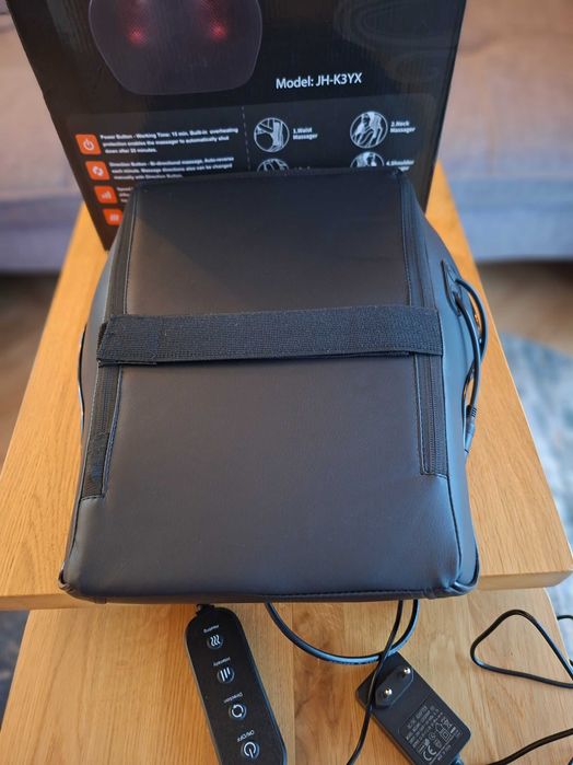 Masażer Shiatsu karku i pleców Brelley BS18 z pilotem i podgrzewaniem