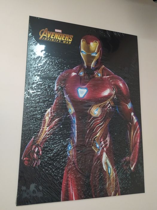 Nowy metalowy plakat Marvel Iron Man Displate 67,5/48cm