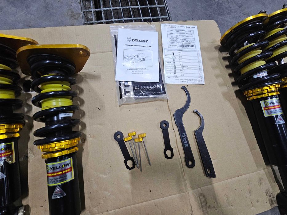 Gwint Yellow Speed Dynamic Pro Sport Audi A6 C5 Quattro S6 RS6