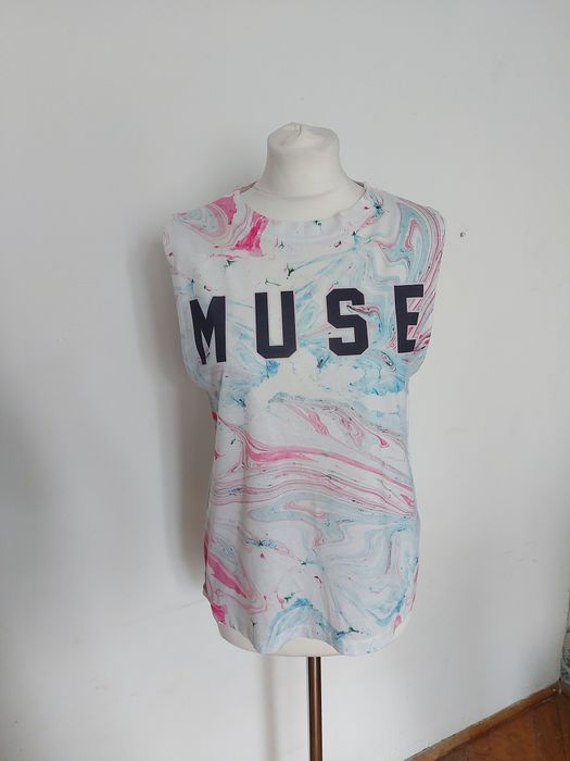 Koszulka House Muse Smart Girl marmurkowa bez rękawów M 38