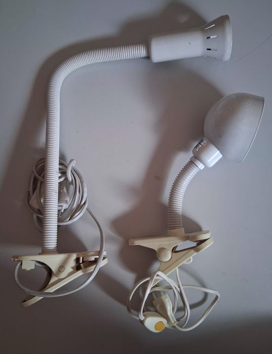 Projetores/Candeeiros c/ Mola, branco