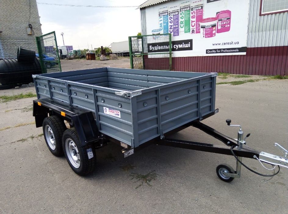 Прицеп Двухосный очень качественный и Усиленный. Есть Высокие Каркасы
