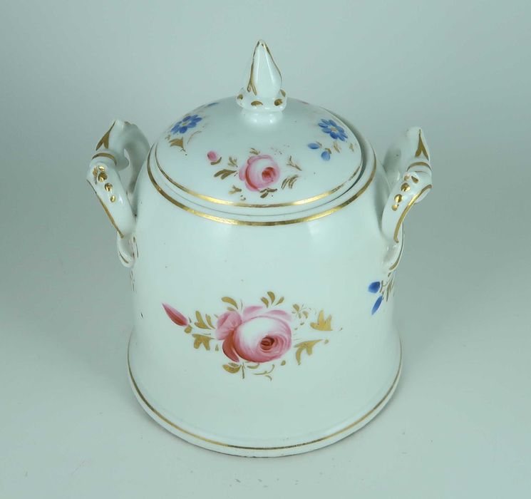 Açucareiro Vista Alegre Séc. XIX - Pintura Manual