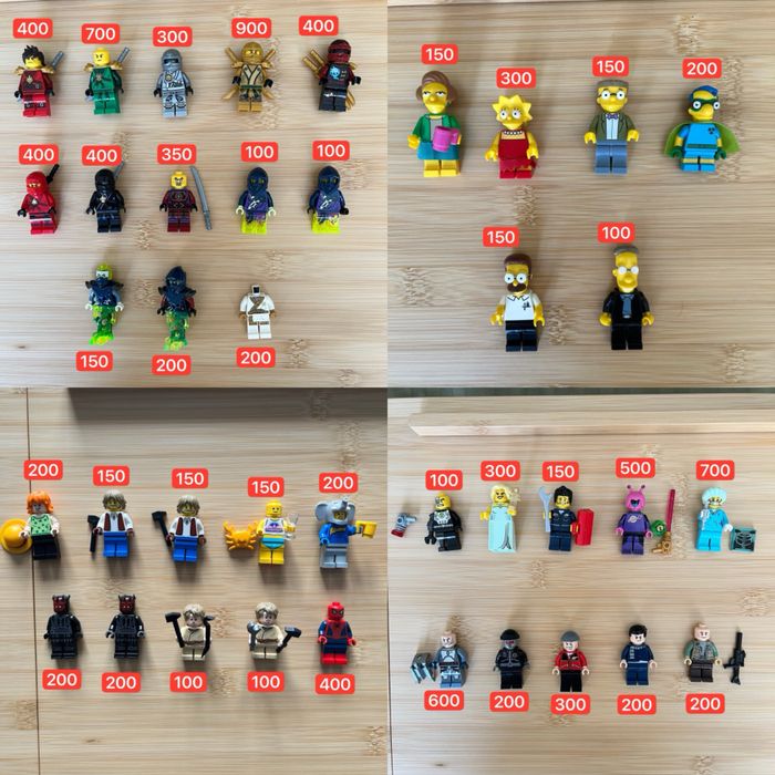 Фігурки Лего Ninjago, Star Wars, Marvel, Castle, CMF, Chima