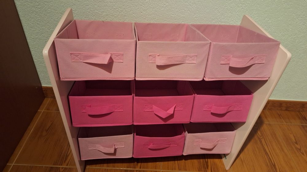 Estante cestos brinquedos criança menina sereia