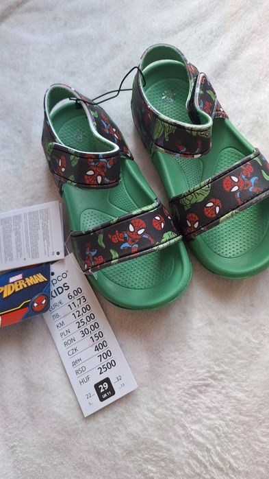 Buty chłopięce Spiderman sandały chłopięce