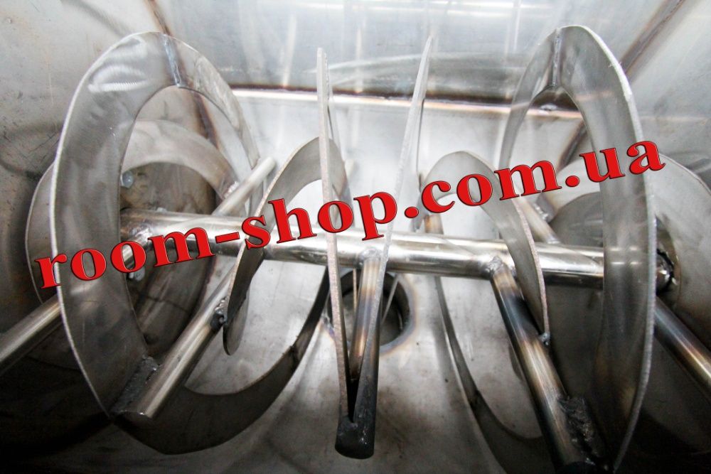 Шнековый смеситель, змішувач, с нержавейки, на 80 л., пищевой, шнек