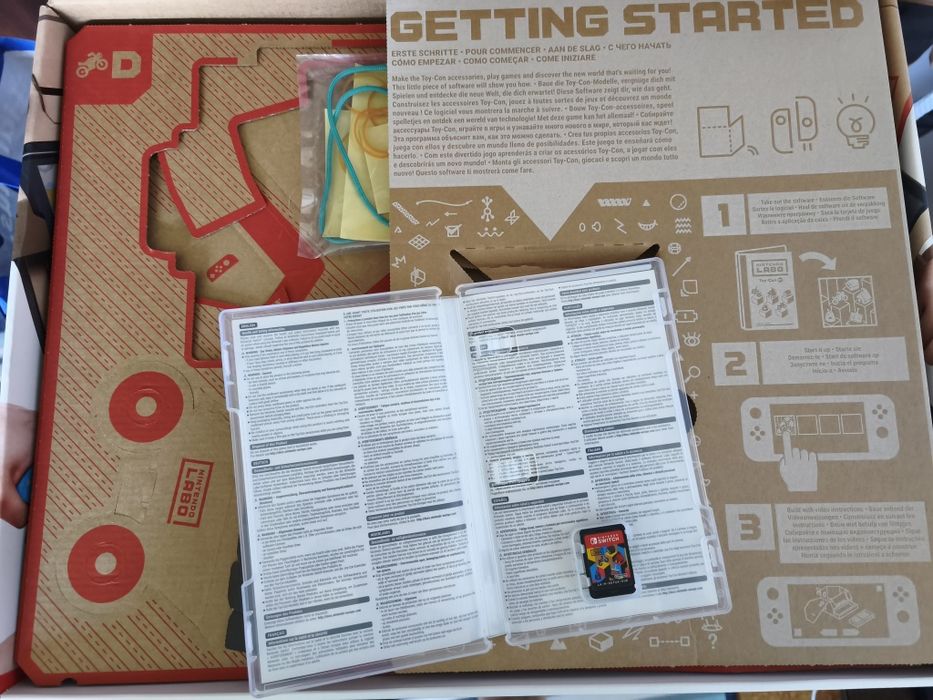 Jogo Nintendo Labo parcialmente usado