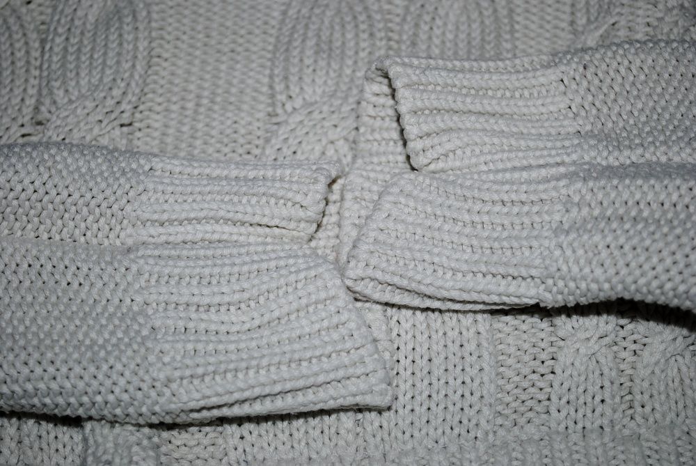 Свитер S / M женский укороченный вязанный косичка топ крутой свитшот