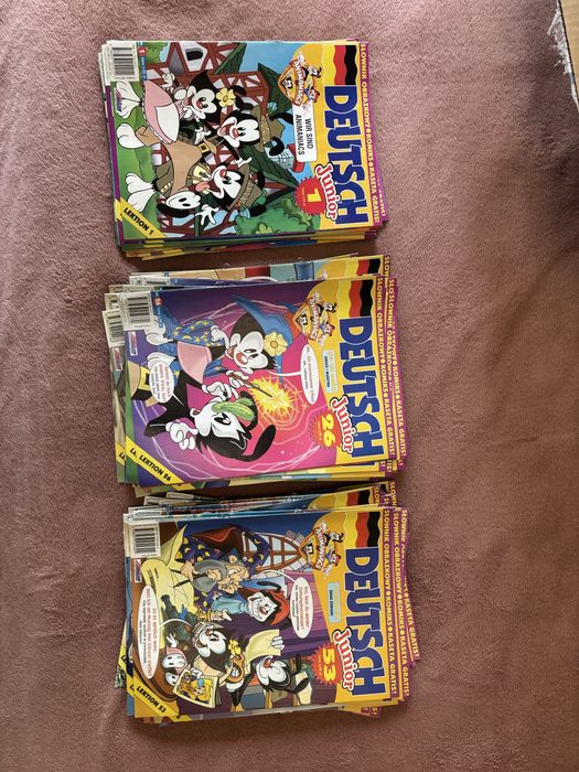 Deutsch junior zestaw gazetki kasety segregator