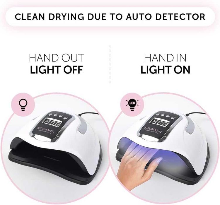 Catalisador lâmpada LED UV secador de unhas candeeiro unhas gel - NOVO