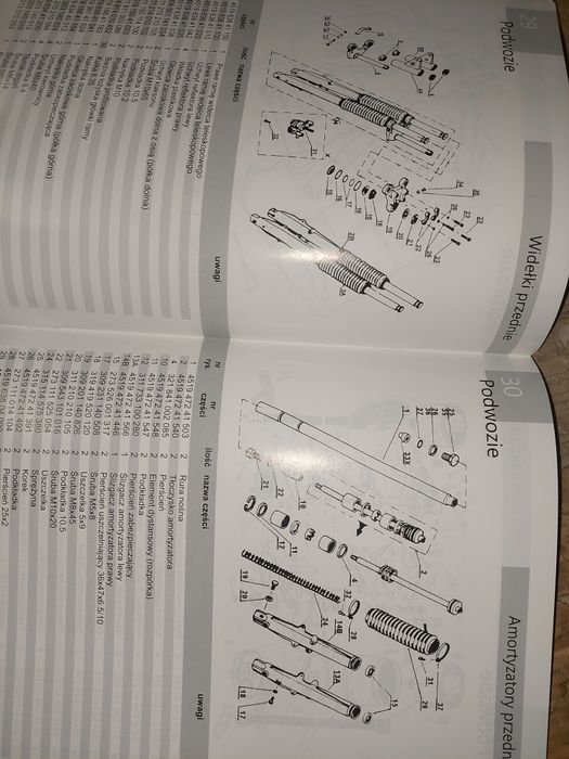 Instrukcja obsługi katalog czesci rama silnik jawa 350 ts