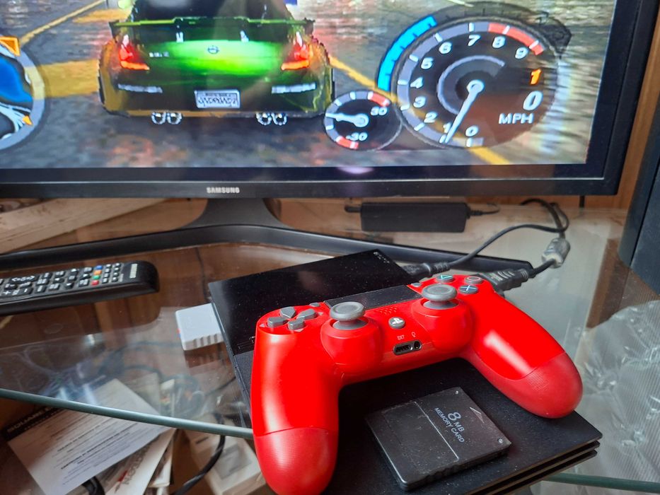 Konsola sony ps2 90004 + gra + karta pamięci Pad PS4