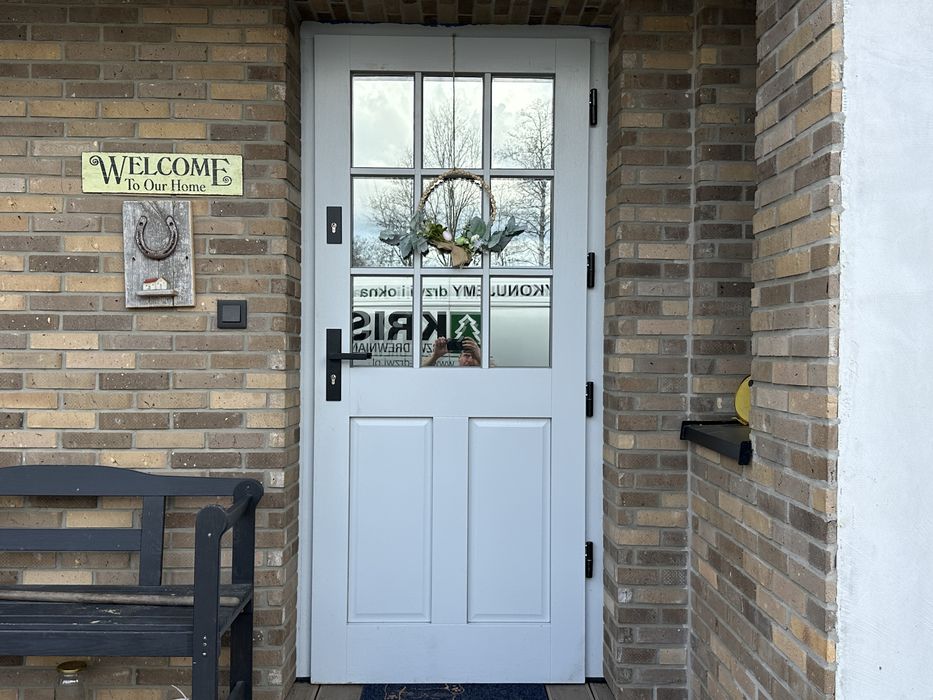 Drzwi zewnętrzne drewniane KRIS Angielskie Czyste Powietrze C.Polska