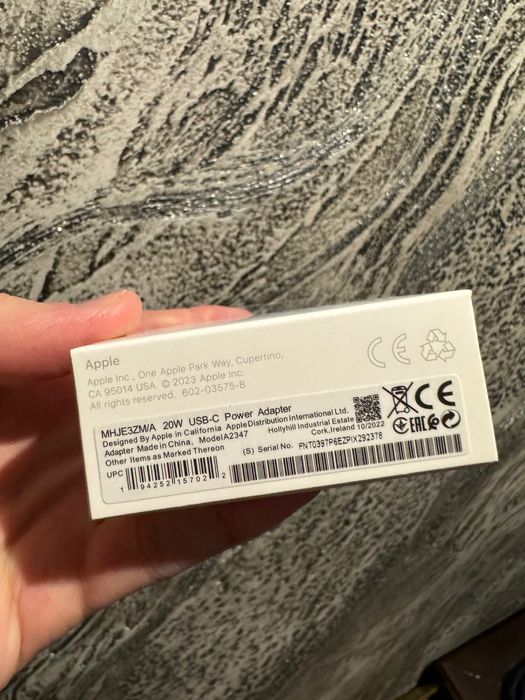 Быстрая зарядка USB-C 20W Apple + Кабель Тайп Си на Лайтинг Айфон