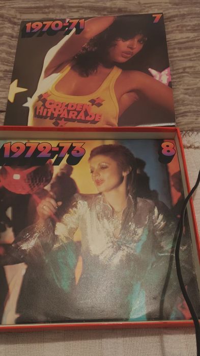 Coleção 8 discos vinil vintage Golden Hit Parade
