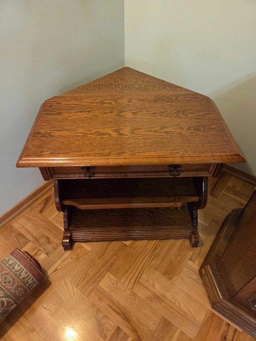 Szafka narożna dębowa