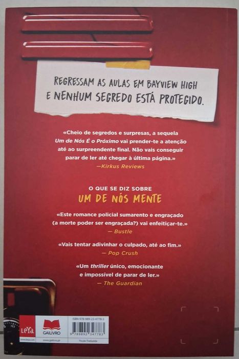 Um de nós é o próximo, Karen M. McManus, 4ª Edição