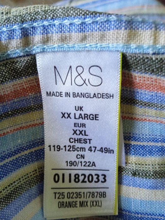 BLUE  BARBОUR, льон, XXL, XXXL.