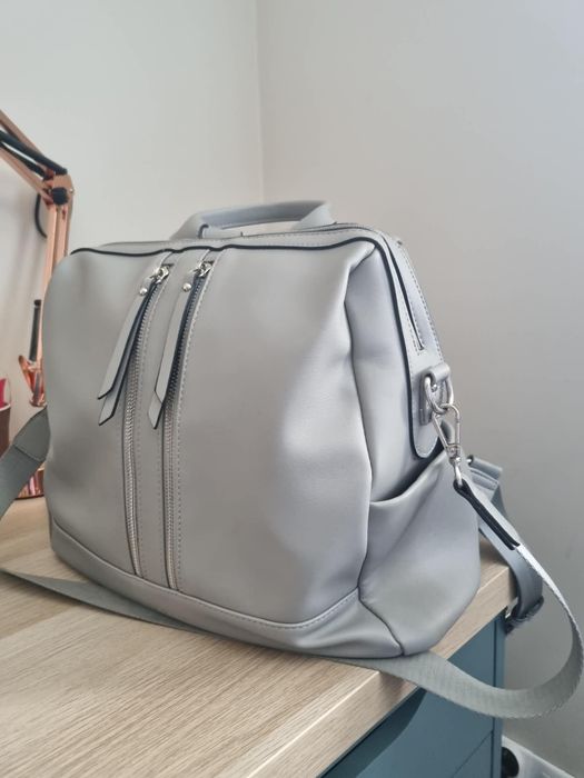 Plecak i torba dla mamy 2w1 JOISSY MINI stone gray