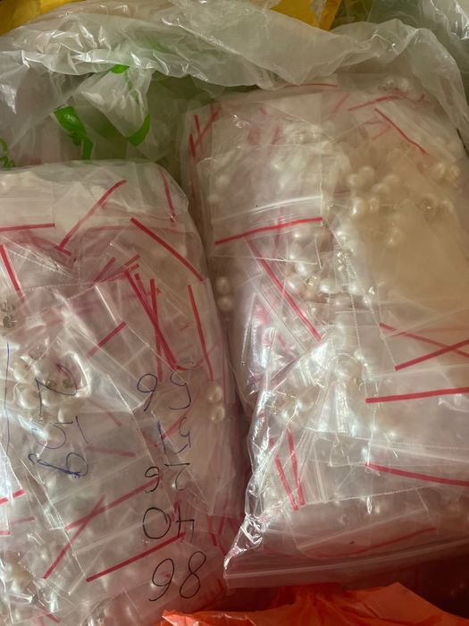 Likwidacja - Kolczyki srebrne 925 z perłami słodkowodnymi 8 mm, nowe