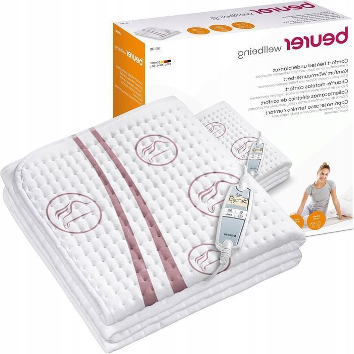 Koc z poliestru elektryczny Beurer UB90 80x150 cm wielokolorowy