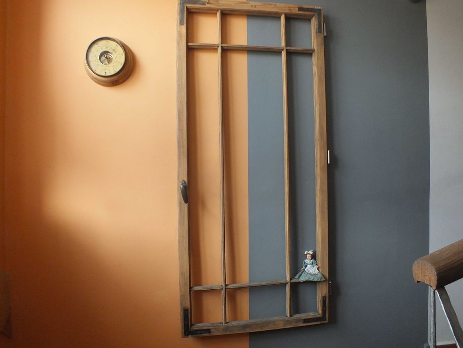 Stare okna drewniane---około 1950 rok---ładne