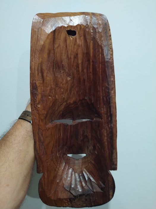 Mascara tribal africana escultura africa madera elefante casa quarto.