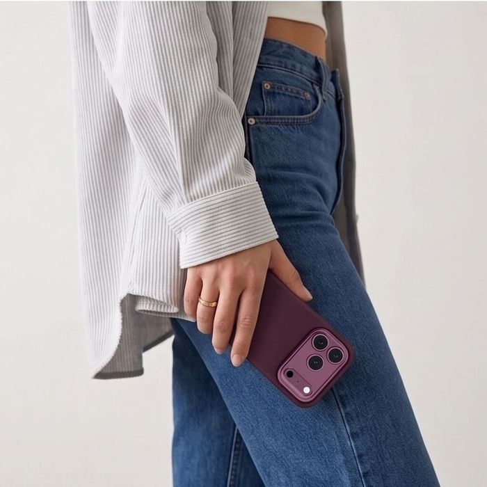 Etui Tech-Protect Uniq MagSafe CC do iPhone 17 Pro Max / 18 Pro Max - dark cherry