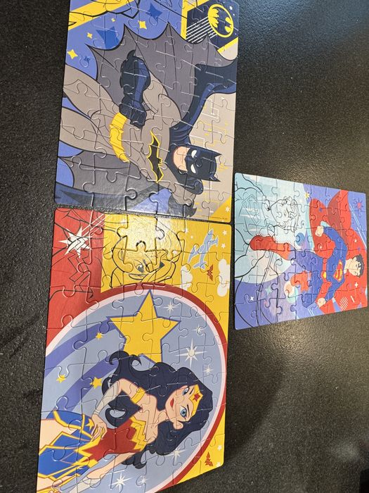 Puzzle Batman+ Superman+Spiderman 3 szt.