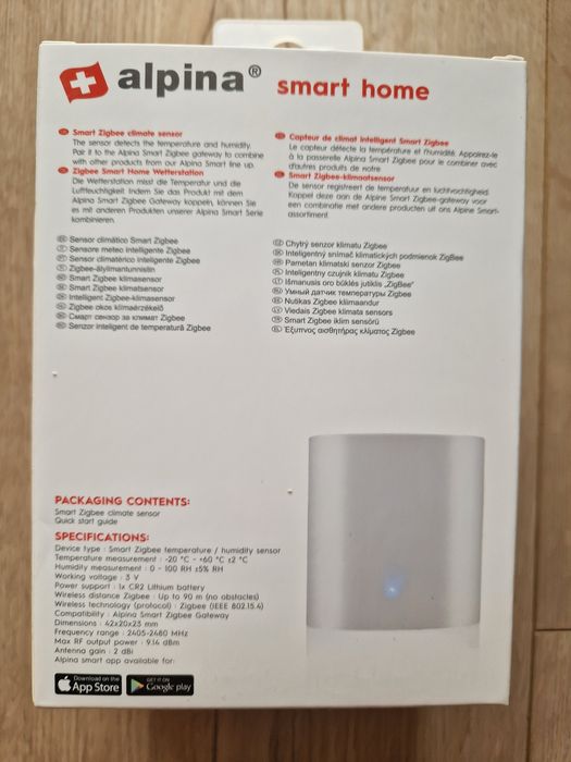 Czujnik temperatury oraz wilgotności  Alpina