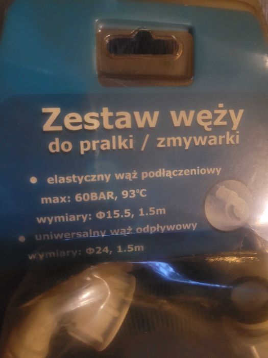 Zestaw węży do pralki/zmywarki