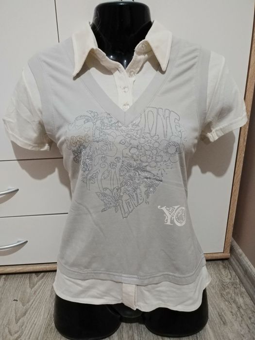 M/L zestaw Jak NOWE komplet koszulek bluzek koszulka bluzka top