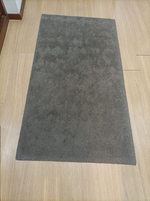 2 tapetes 80/150 cinzento/taupe