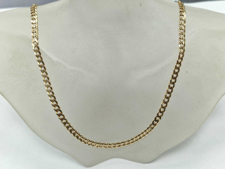 Złoty łańcuszek męski/ 585/ Pancerka/ 13.21 gram/ 50cm/ pełny/ nowocze