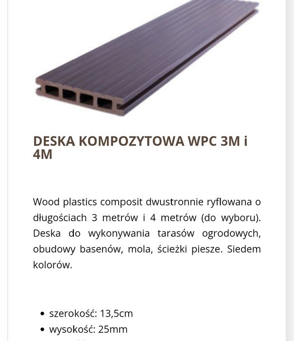 Deska kompozytowa 4m