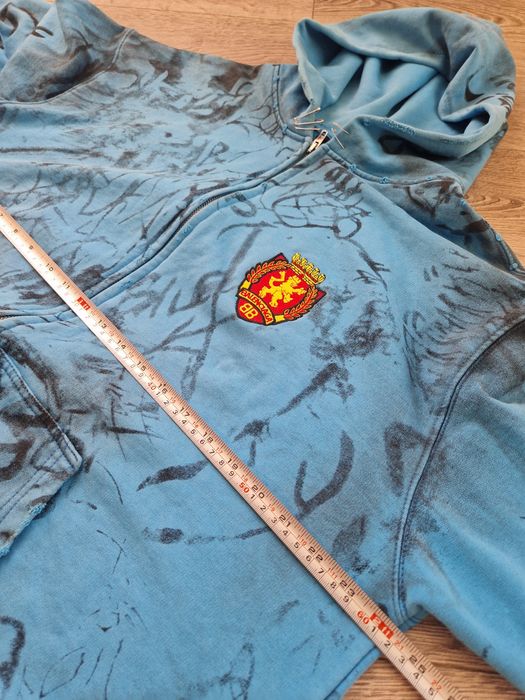 Balenciaga Skater Graffiti Distressed Hoodie
