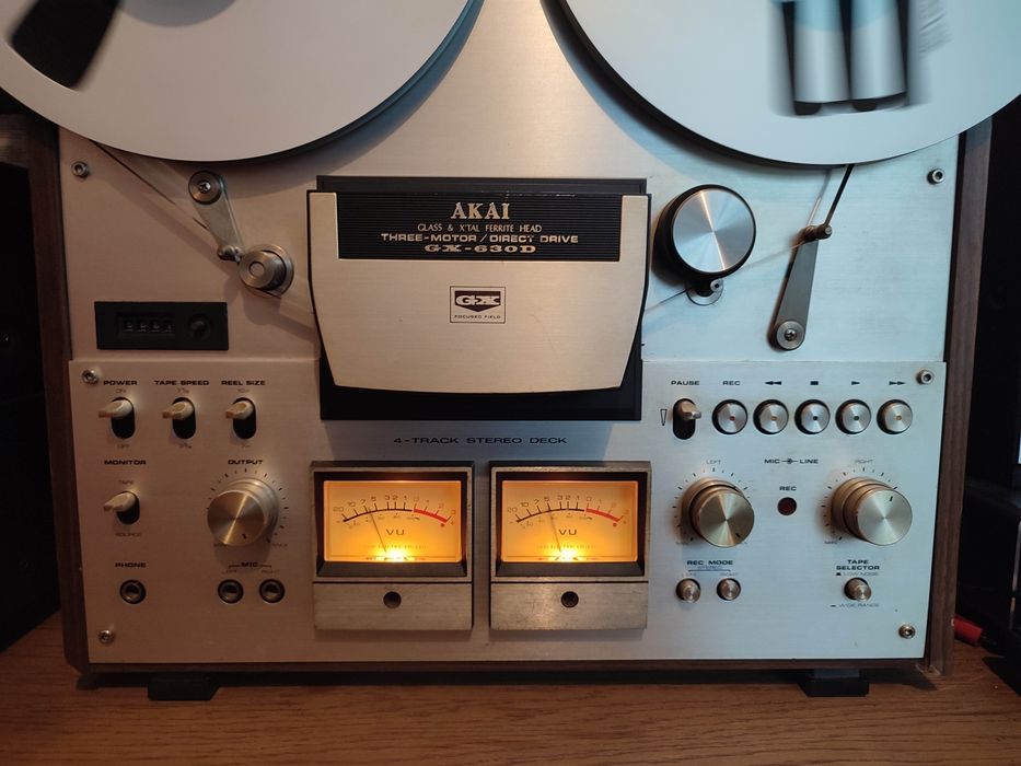 REZERWACJA Magnetofon szpulowy Akai gx 630 + złote naby